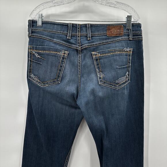 Buckle BKE Jeans Womens 32 Blue Bootcut Wendi Midrise Thick Stitch Casual - Picture 5 of 13